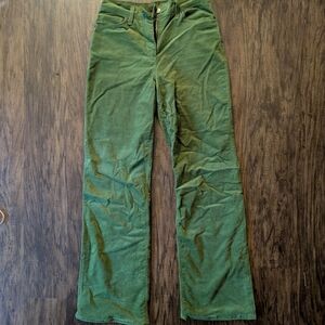 IVKO Women's Green Corduroy Trousers
